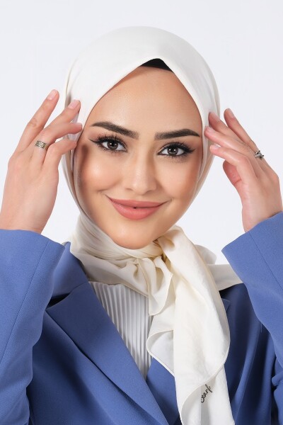 Ekru Asya Eşarp - 5