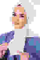 Ekru Asya Eşarp Ekru