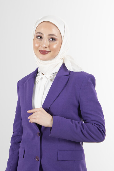 Ekru Brisa Vual Eşarp - 3