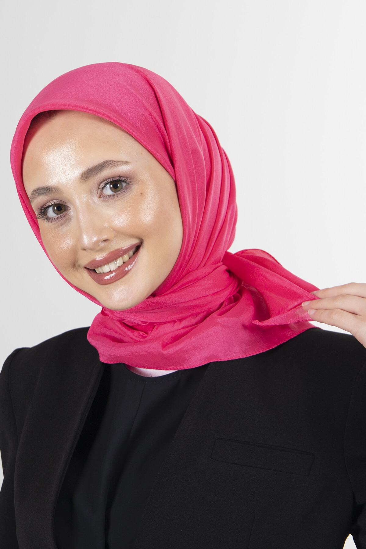 Fuşya Brisa Vual Eşarp - harem