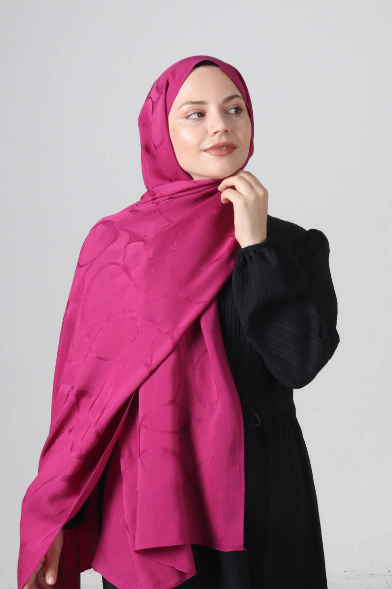Fuşya Diamond Hüma Şal