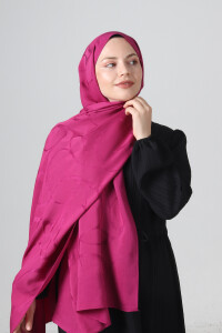 Fuşya Diamond Hüma Şal 
