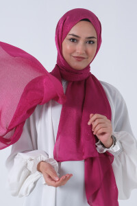 Fuşya Nefes Jakar Şal - harem