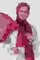 Fuşya Nefes Jakar Şal Fuşya