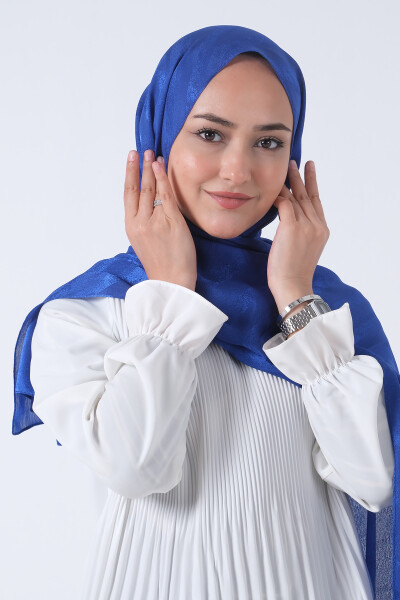 Gece Mavisi Ahsen Jakar Şal - 3