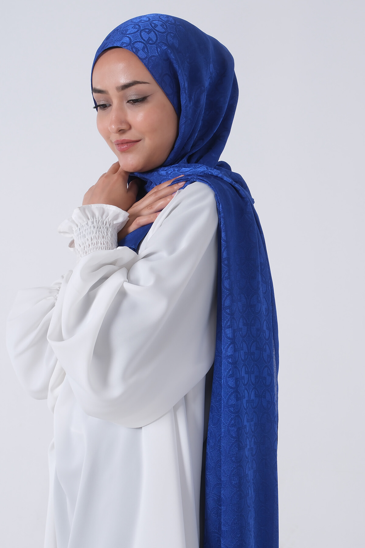 Gece Mavisi Beyza Jakar Şal - harem