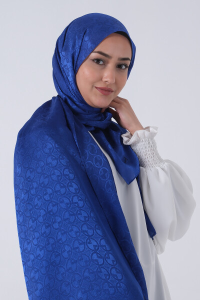 Gece Mavisi Beyza Jakar Şal - 2
