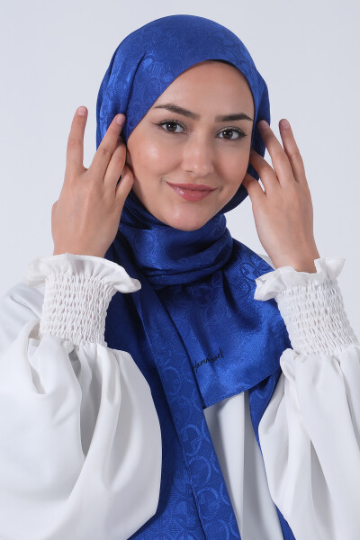 Gece Mavisi Beyza Jakar Şal - 3