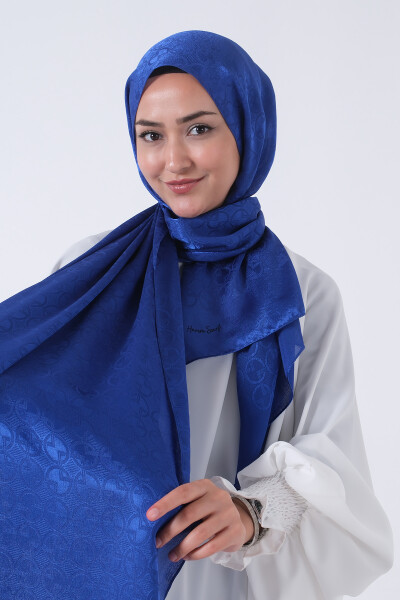 Gece Mavisi Beyza Jakar Şal - 4