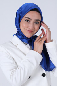 Gece Mavisi Janjan Eşarp 