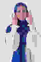 Gece Mavisi Nefes Jakar Şal Gece Mavisi