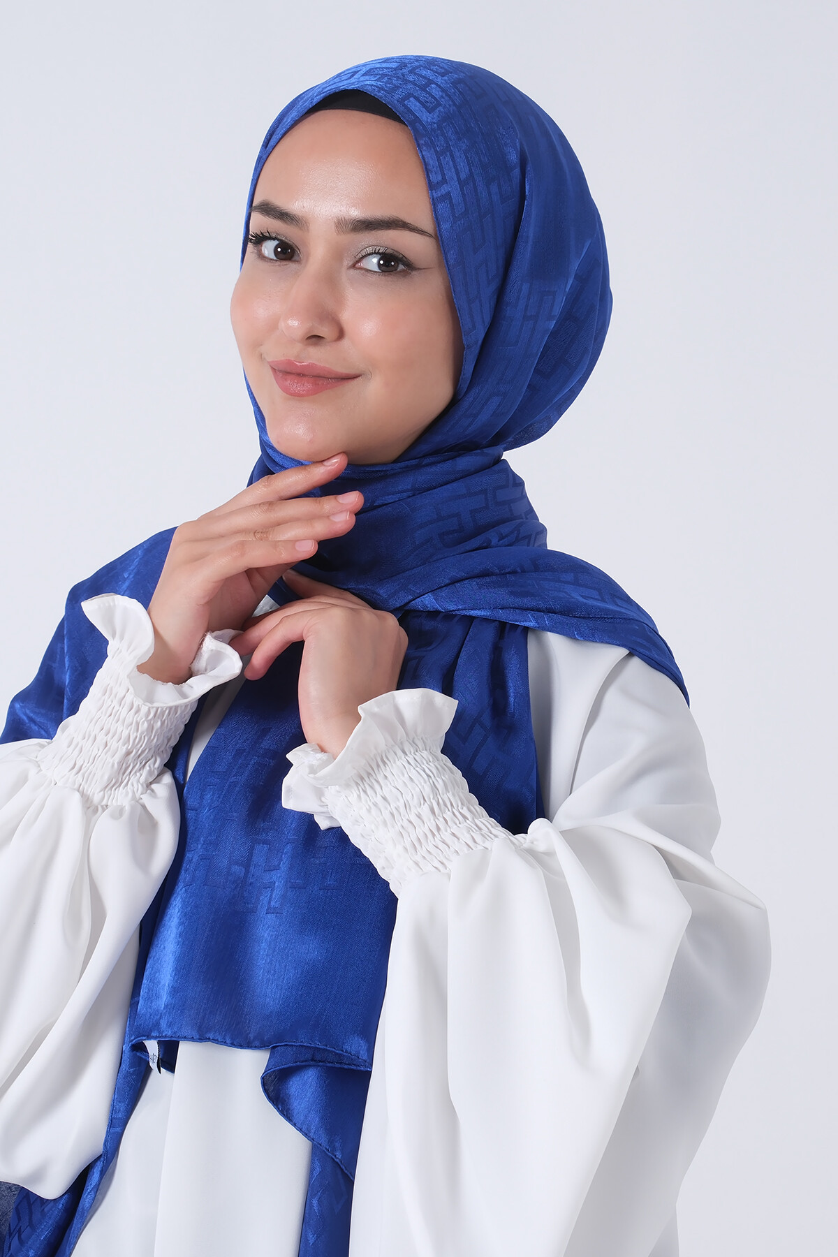 Gece Mavisi Nisa Jakar Şal - harem