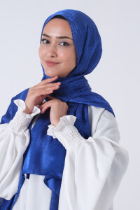 Gece Mavisi Nisa Jakar Şal 