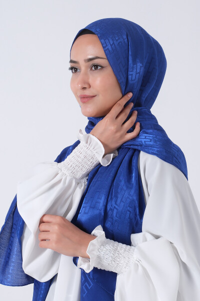 Gece Mavisi Nisa Jakar Şal - 4