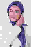 Gökmavi Janjan Eşarp Gökmavi