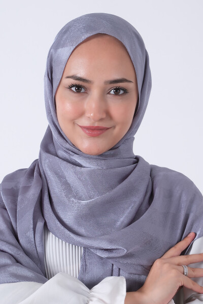 Gri Ahsen Jakar Şal - 3