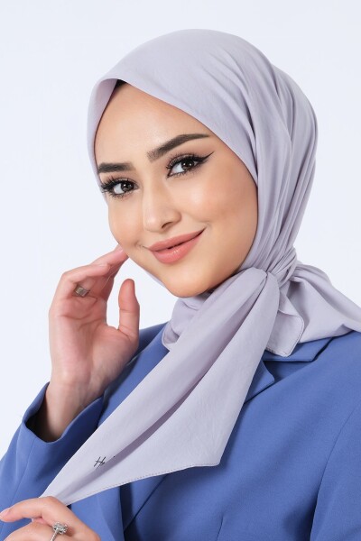 Gri Asya Eşarp - 1