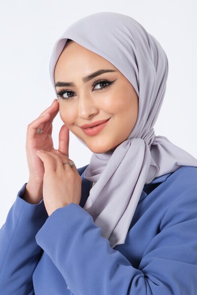 Gri Asya Eşarp - 4