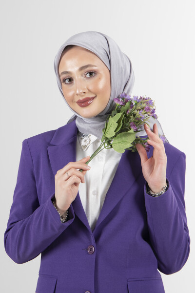 Gri Brisa Vual Eşarp - 4