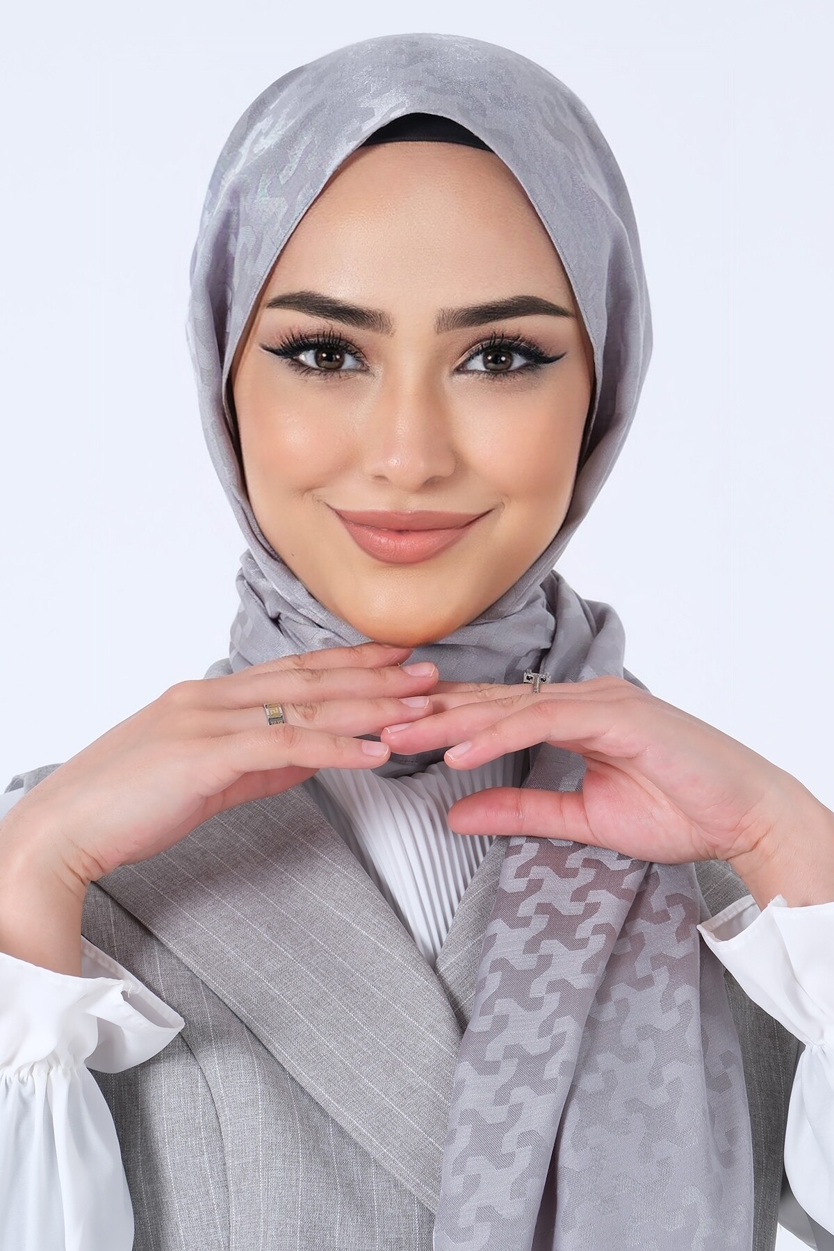 Gri Eslem Jakar Şal - harem