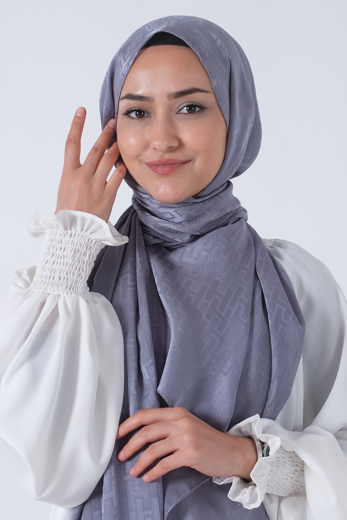 Gri Nisa Jakar Şal - harem