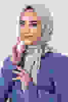 Gümüş Asya Eşarp Gümüş