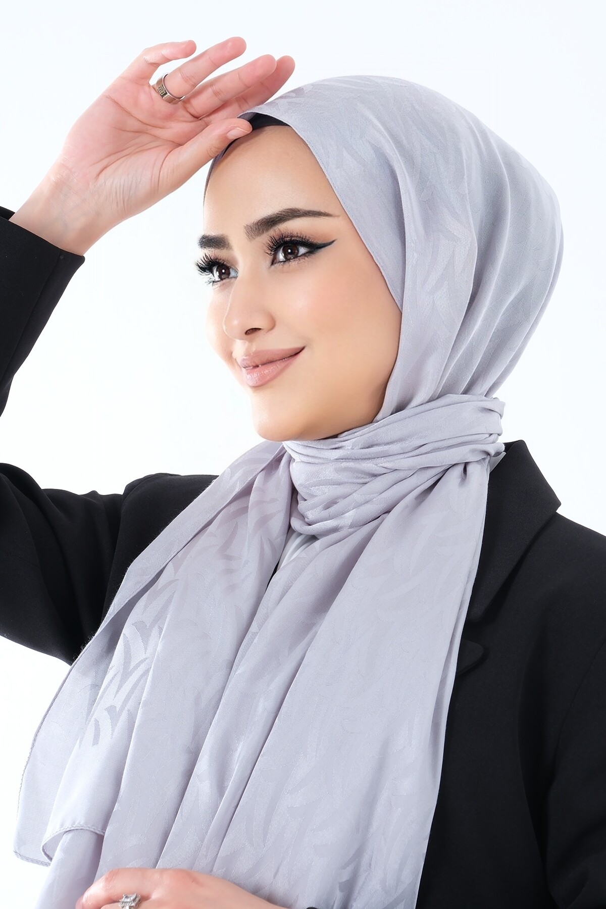 Gümüş Ela Jakar Şal - harem