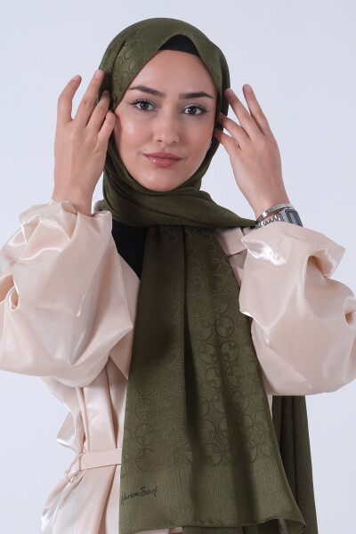 Haki Beyza Jakar Şal - 4