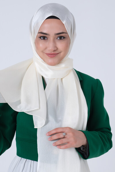 İnci Krem Janjan Şal - 2