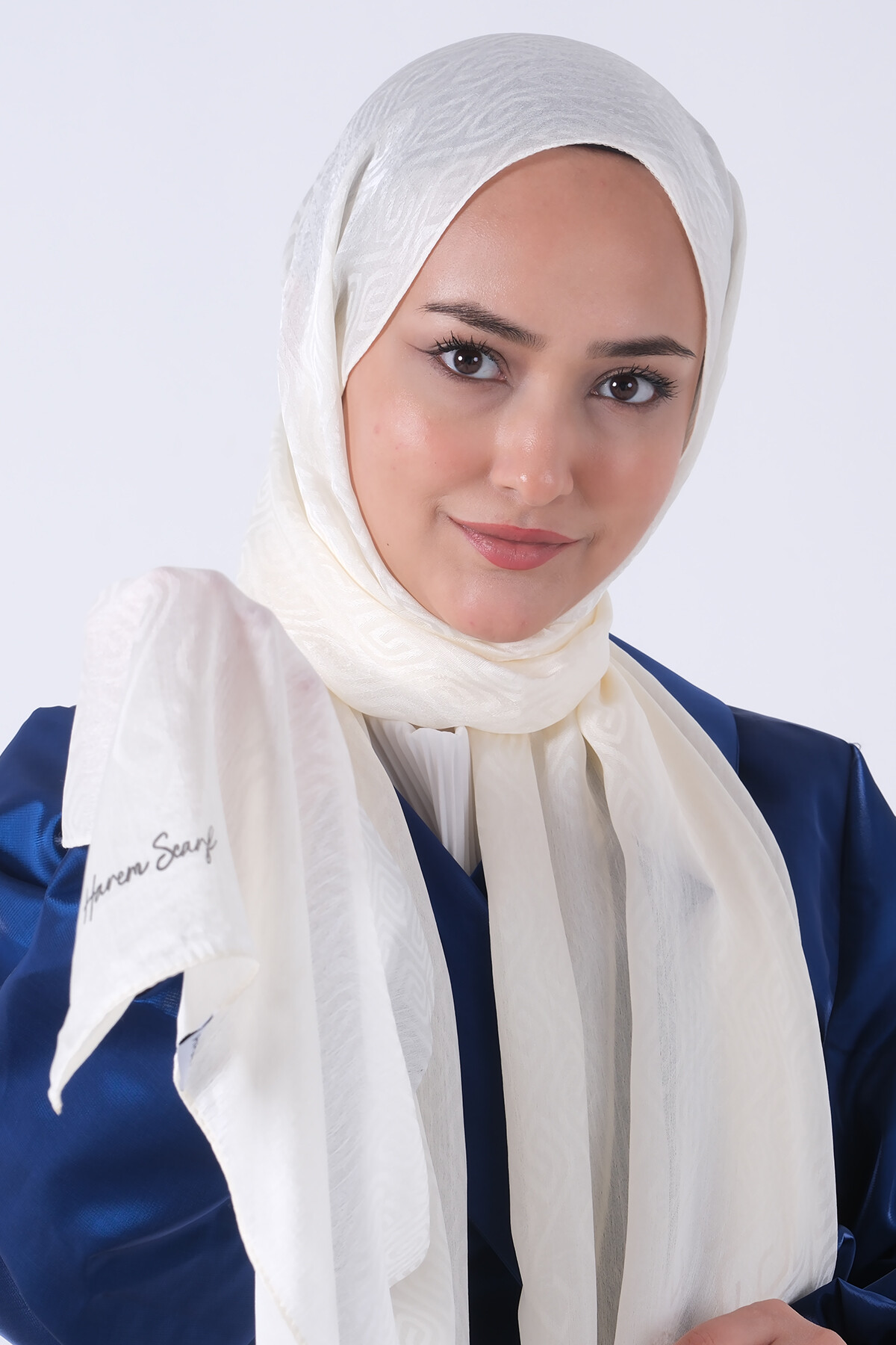 İnci Krem Masal Jakar Şal - harem