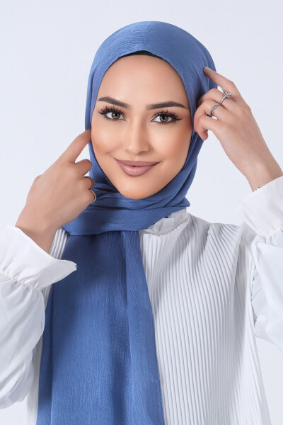 İndigo Ağaçkabuğu Şal - 3