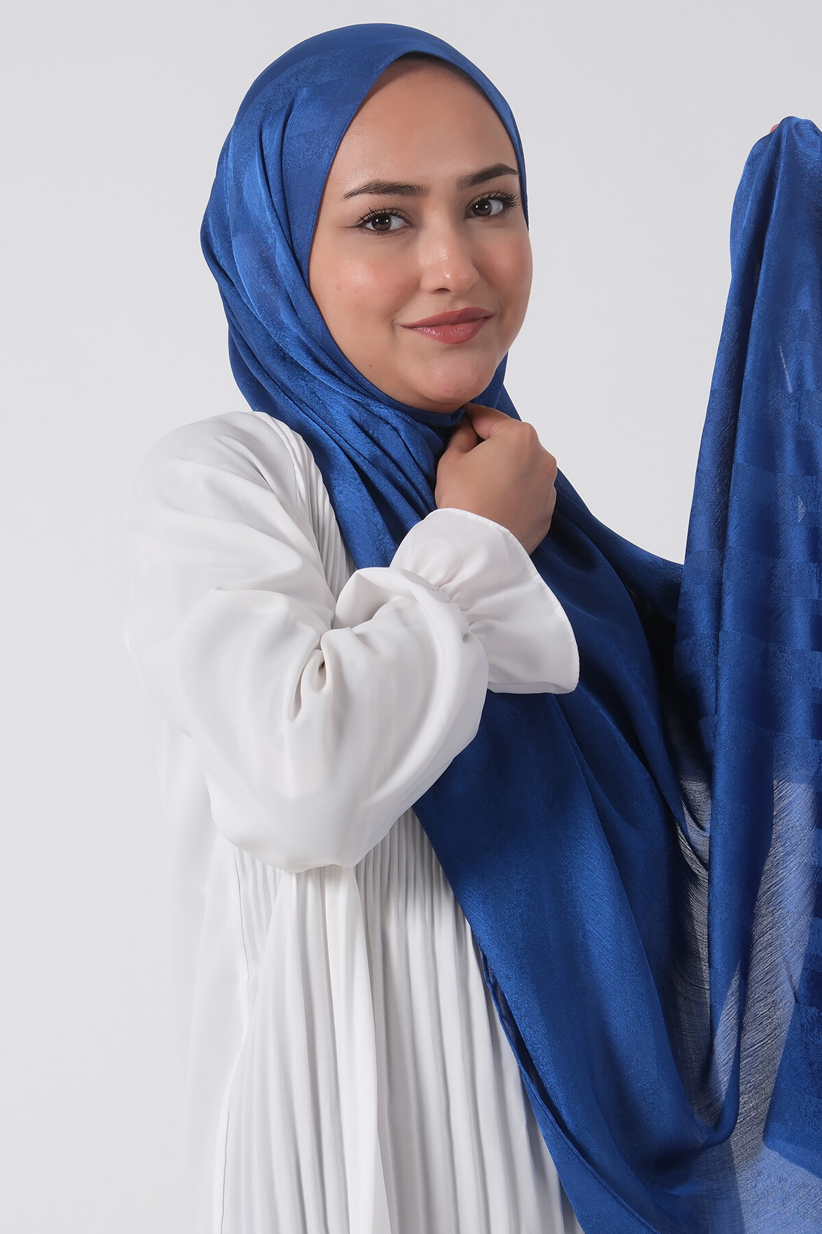 İndigo Ahsen Jakar Şal - harem