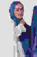 İndigo Ahsen Jakar Şal İndigo