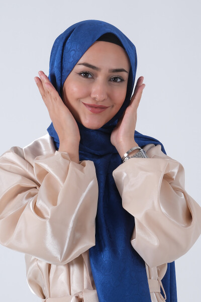 İndigo Beyza Jakar Şal - 2