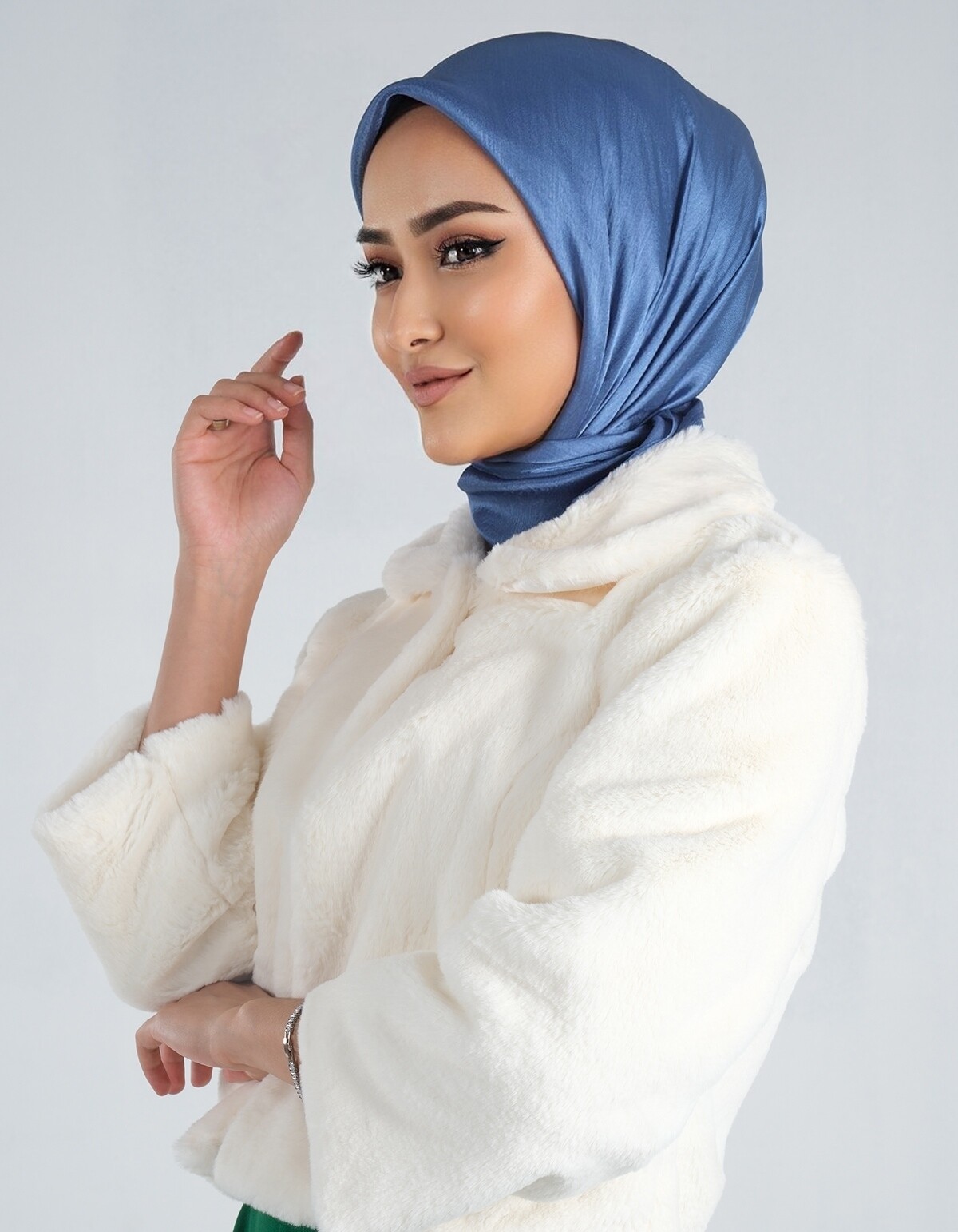 İndigo Janjan Eşarp - harem