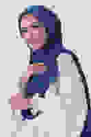 İndigo Nefes Jakar Şal İndigo