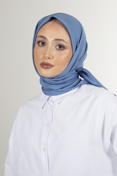 İndigo Twill Eşarp - 2