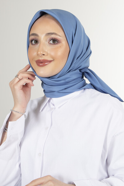 İndigo Twill Eşarp - 6