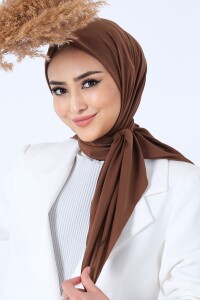 Kahve Asya Eşarp 
