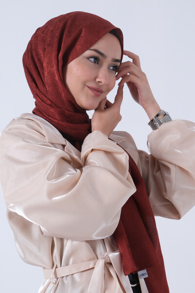 Kiremit Beyza Jakar Şal - 5