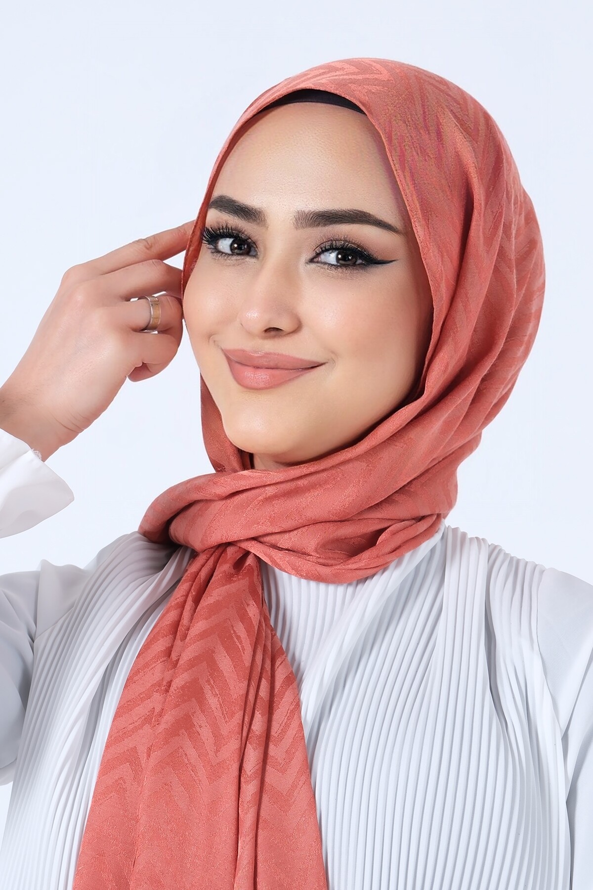 Kiremit Lino Jakar Şal - harem