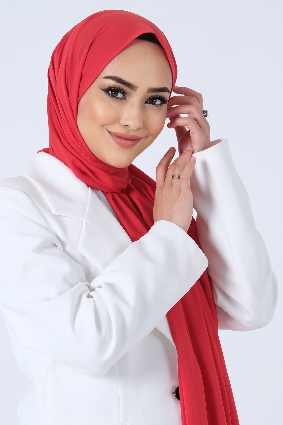 Kırmızı Asya Şal - harem