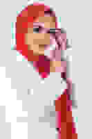 Kırmızı Asya Şal Kırmızı