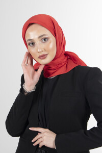 Kırmızı Brisa Vual Eşarp 