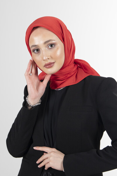 Kırmızı Brisa Vual Eşarp - 1
