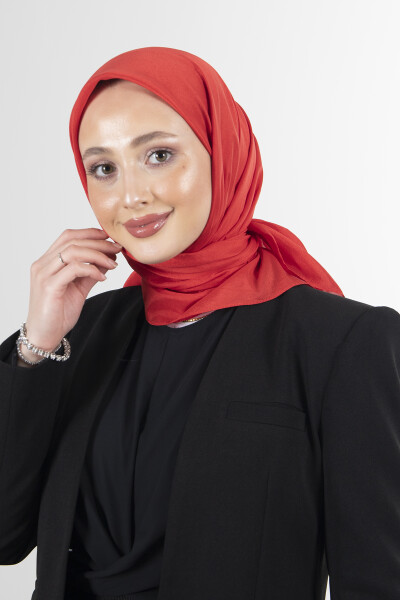 Kırmızı Brisa Vual Eşarp - 6