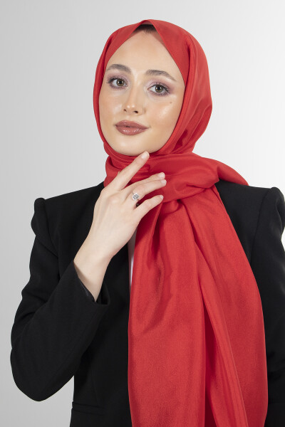 Kırmızı Brisa Vual Şal - 4