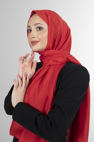 Kırmızı Brisa Vual Şal - 5