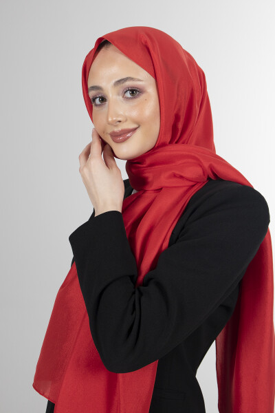 Kırmızı Brisa Vual Şal - 6