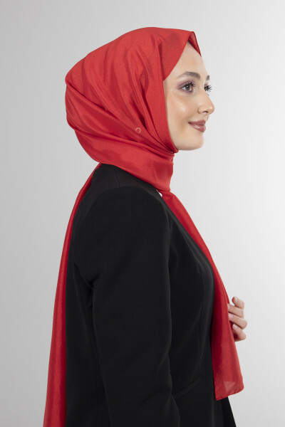 Kırmızı Brisa Vual Şal - 9